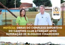 Obras do Complexo Esportivo do Camping Club avançam após superação de bloqueio financeiro