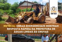 Obras emergenciais mostram resposta rápida da Prefeitura de Águas Lindas às chuvas